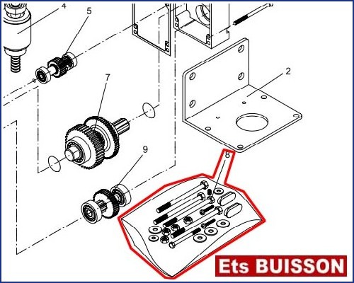 BENINCA DU.45ER - Blister N°8 Ref. 9686186